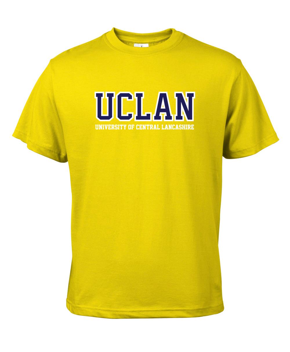 Yellow UCLan Logo Tshirt